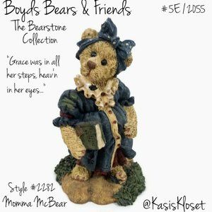 Boyds Bears Bearstone Ceramic Figurine Momma McBear 1996 Vintage